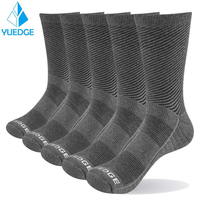 YUEDGE 10 Pairs Professional Outdoor Sports Men Women Crew Fever Cabbage Casual Socks Basketball Socks